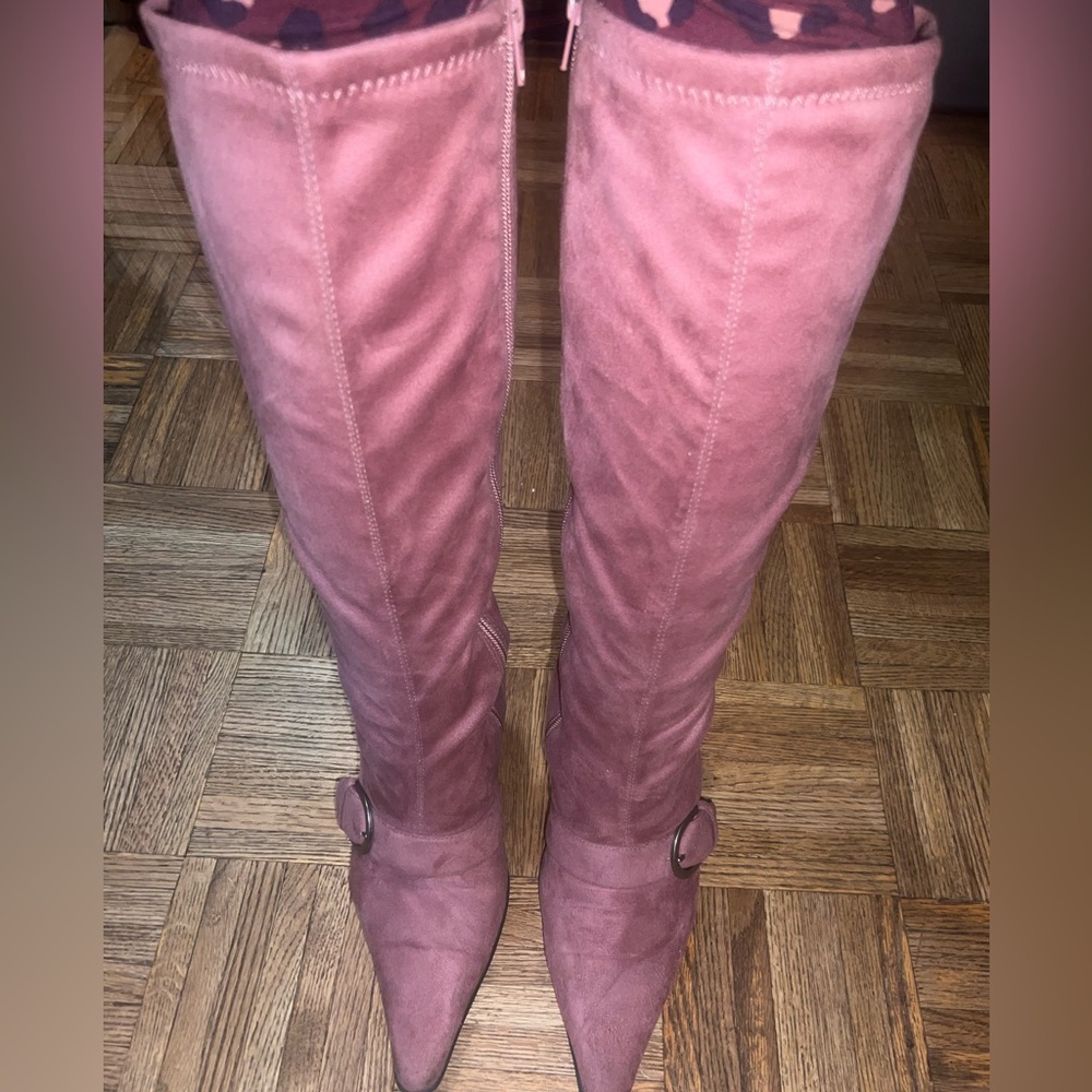 Amanda Smith Knee High Pink Boots